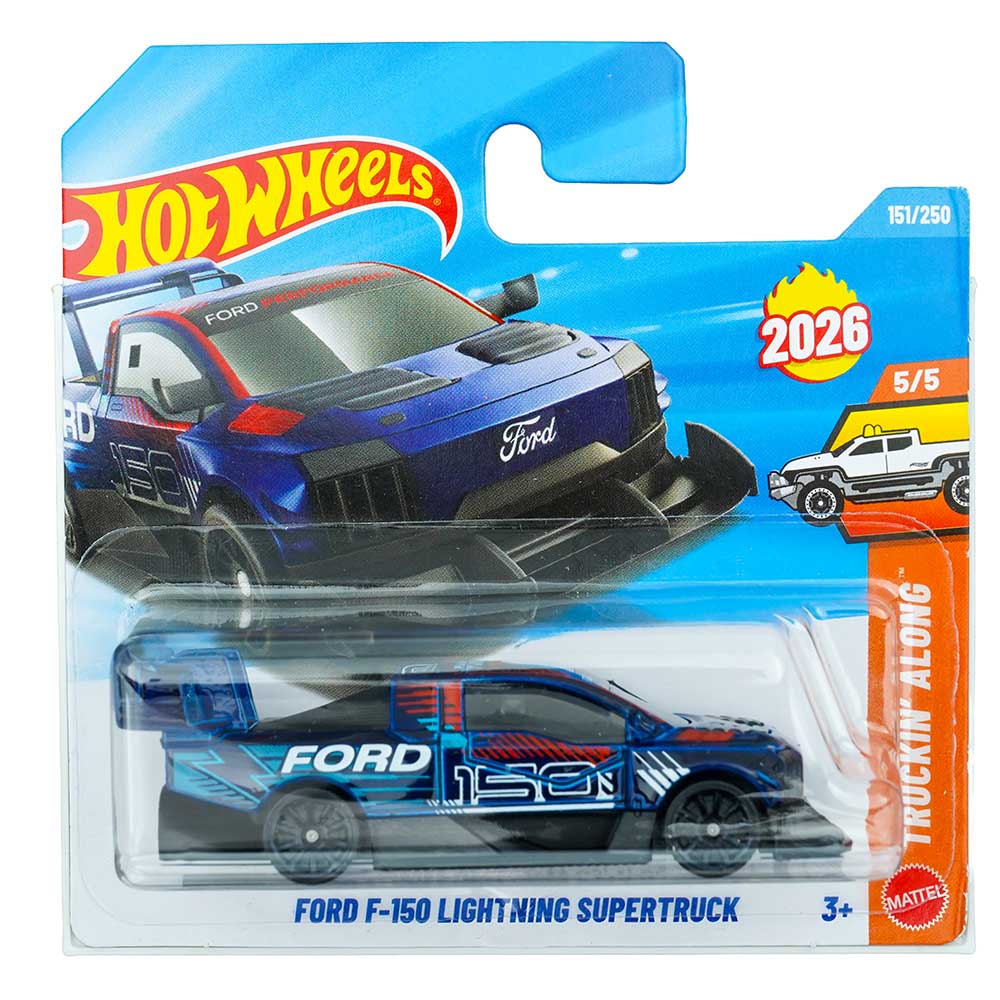 Hot Wheels Ford F-150 Lightning Supertruck Plavi |