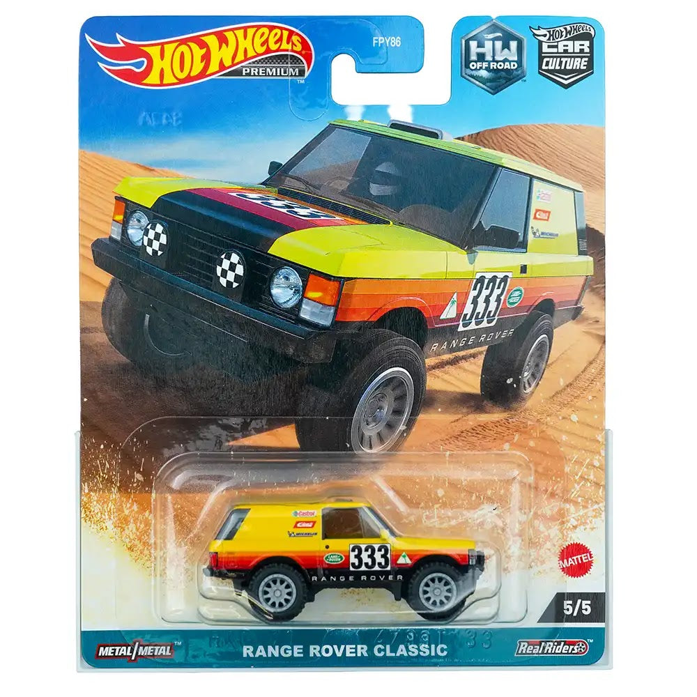 Hot Wheels Premium Range Rover Classic Žuti | Car Culture 5/5