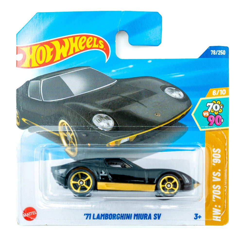 Hot Wheels '71 Lamborghini Miura SV zwart |