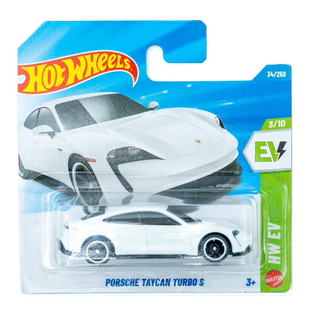 Hot Wheels Porsche Taycan Turbo S wit |