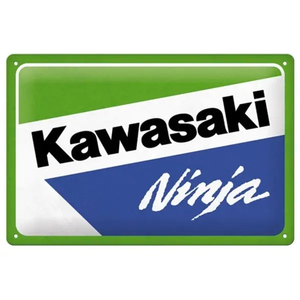 Metalen wandbord Kawasaki Ninja 20x30 cm | Nostalgic-Art