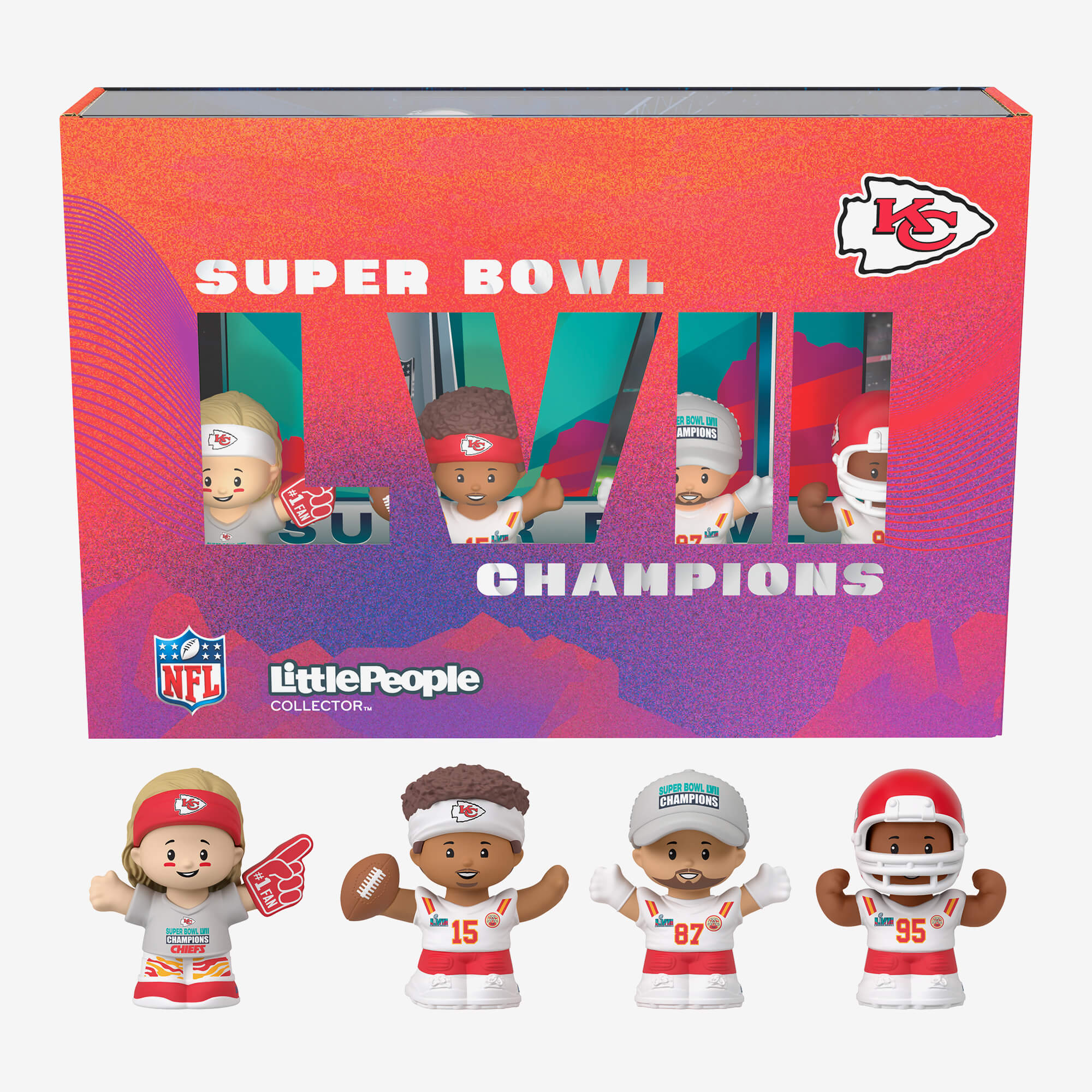 Little People Collector Super Bowl LVII Champions Set Kansas City Chiefs