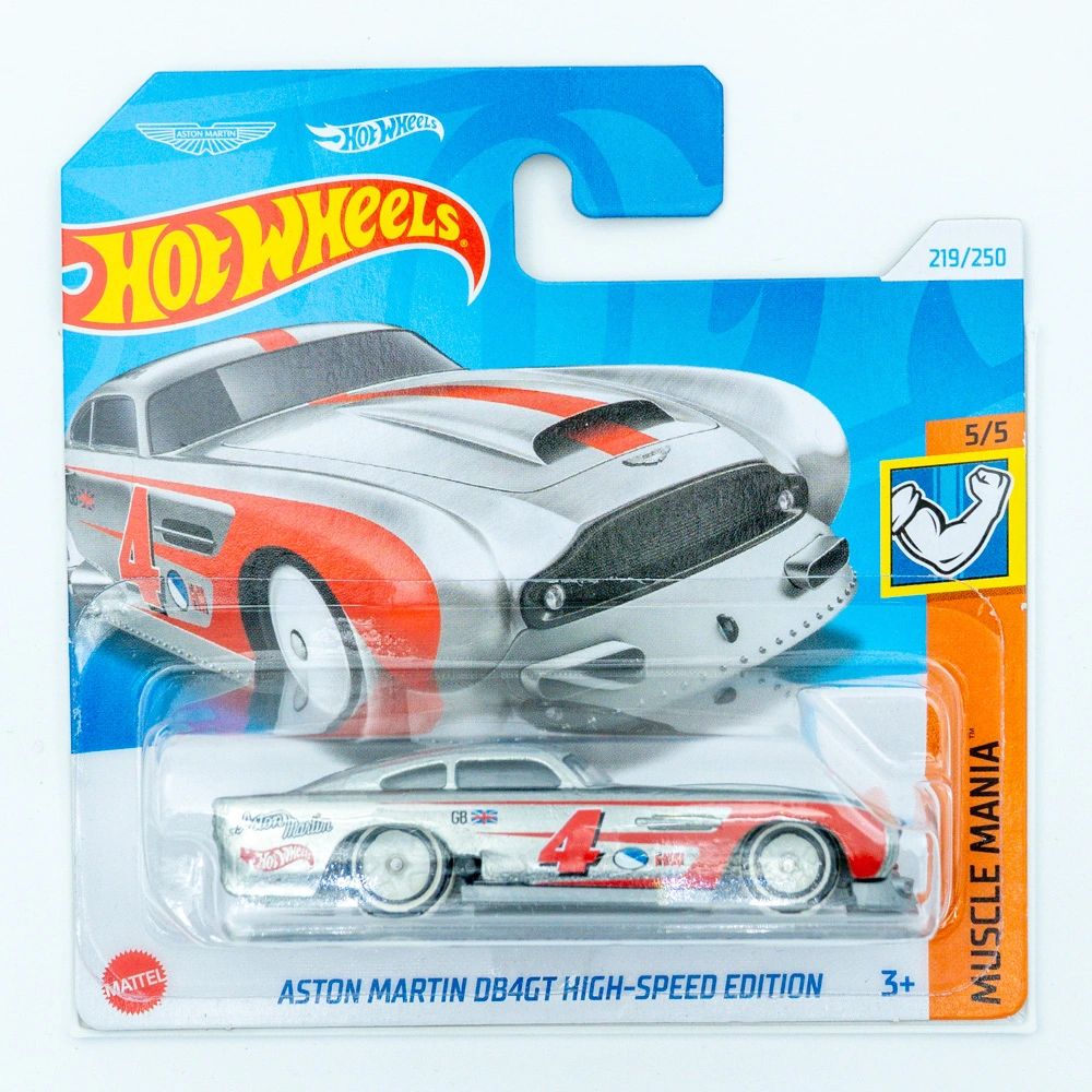 Hot Wheels Aston Martin DB4GT High-Speed Edition grijs rood |
