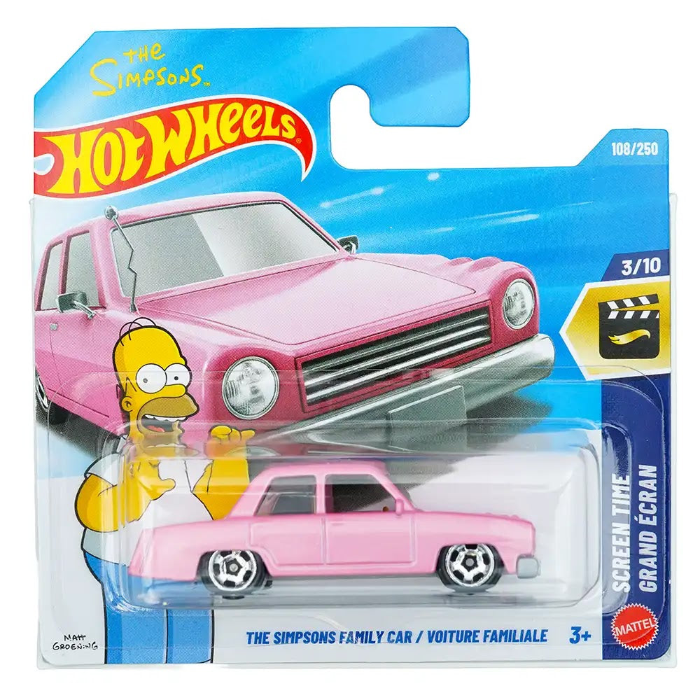 Hot Wheels The Simpsons Family Car / Voiture Familiale Roze |