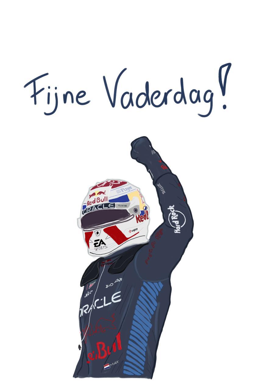 Vaderdag kaart Max Verstappen 10x15cm | CardWonders