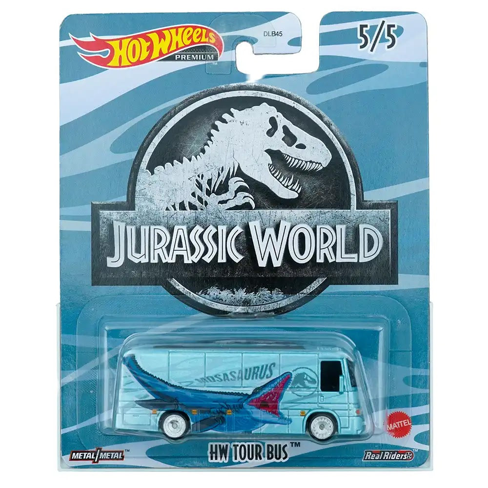 Hot Wheels Premium HW Tour Bus Plavi | Jurassic World 5/5