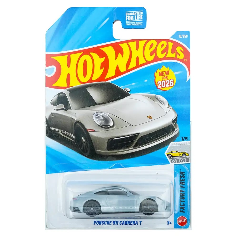 Hot Wheels Mainline (US) Porsche 911 Carrera T Sivi |