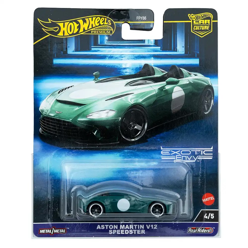 Hot Wheels Premium Aston Martin V12 Speedster Zeleni | Exotic Envy 4/5