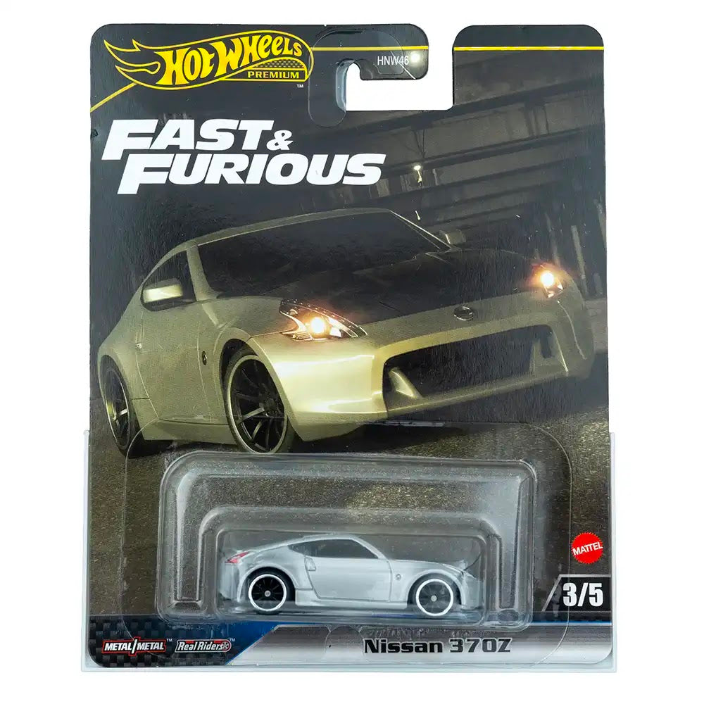 Hot Wheels Premium Nissan 370Z Sivi | Fast & Furious 3/5