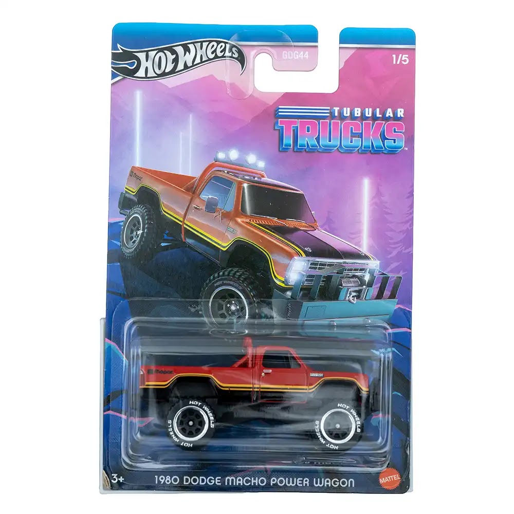 Hot Wheels Silver Series 1980 Dodge Macho Power Wagon Crveni | Tubular Trucks (1/5)