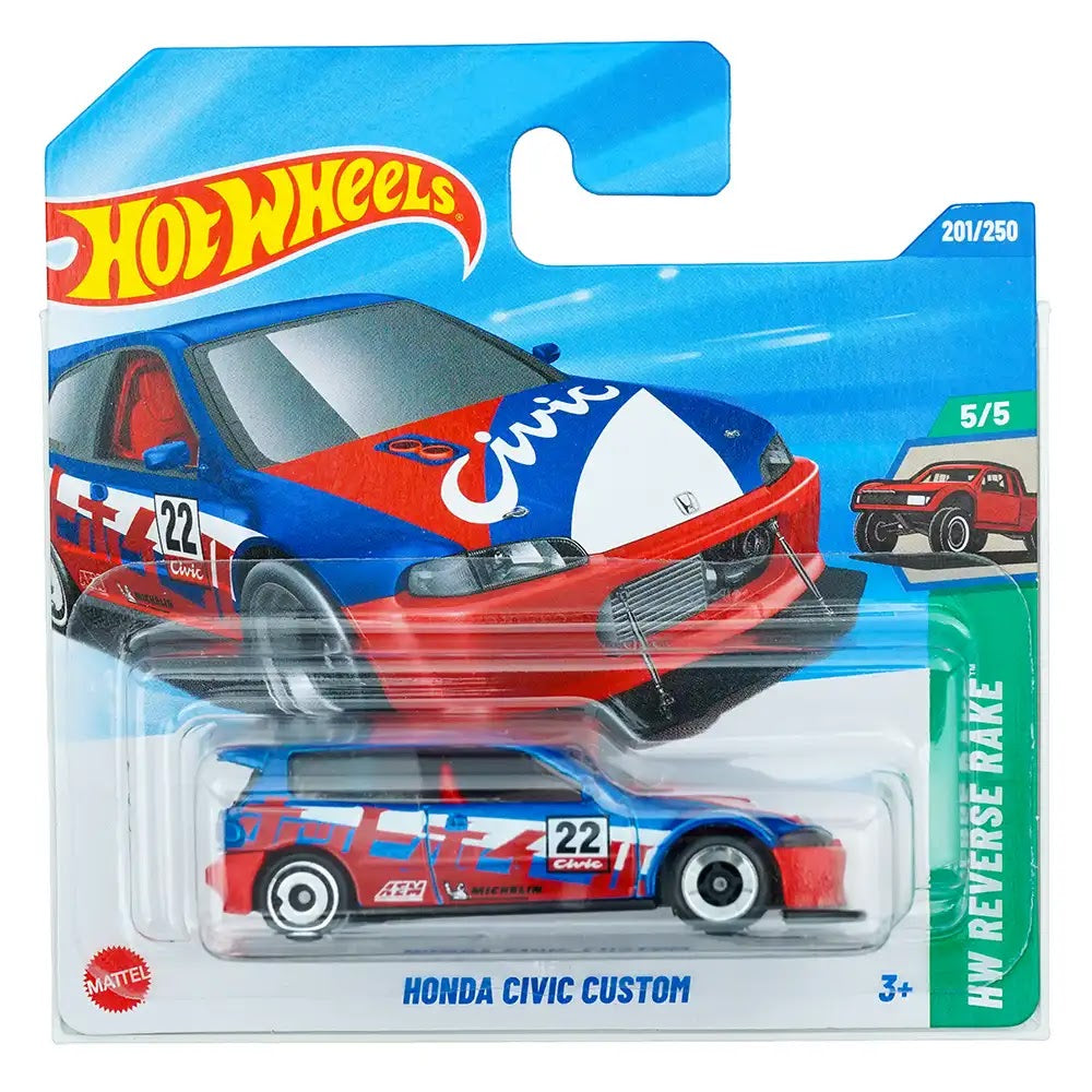 Hot Wheels Honda Civic Custom Plavi |