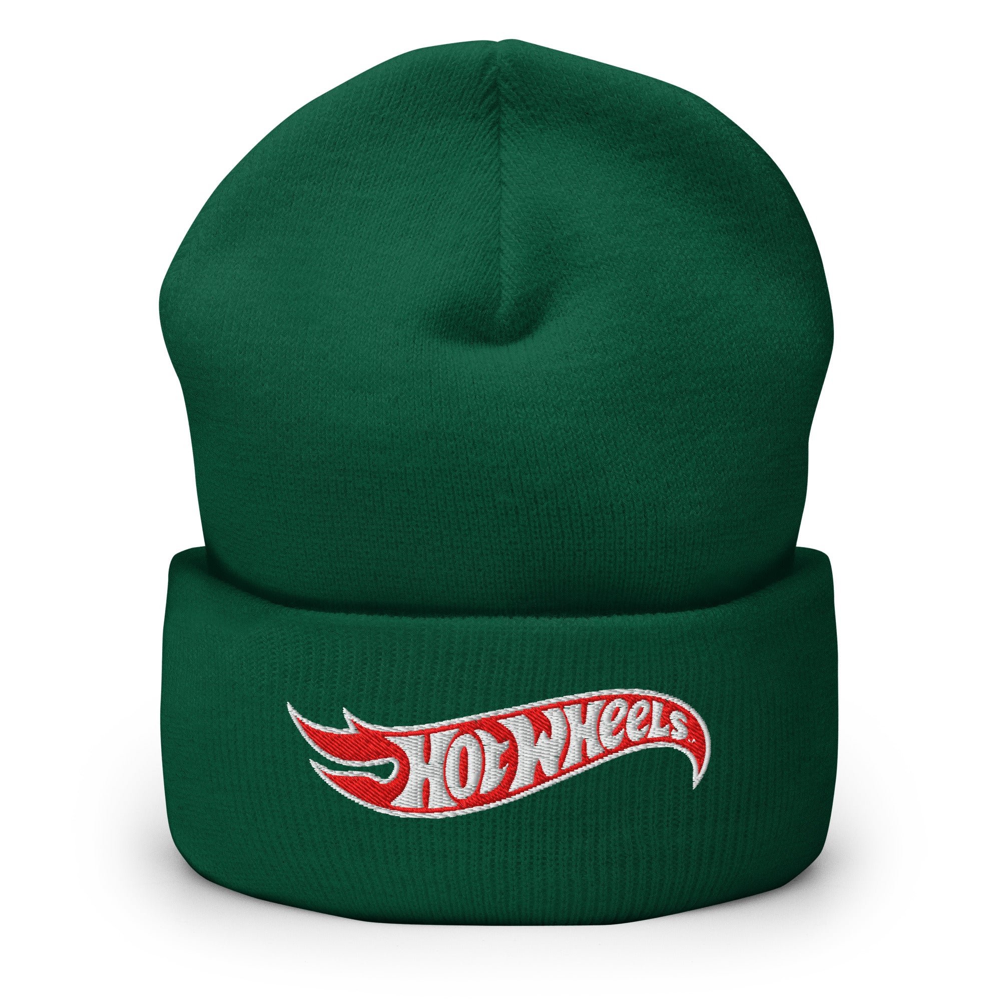 Hot Wheels Logo Green Cuffed Beanie