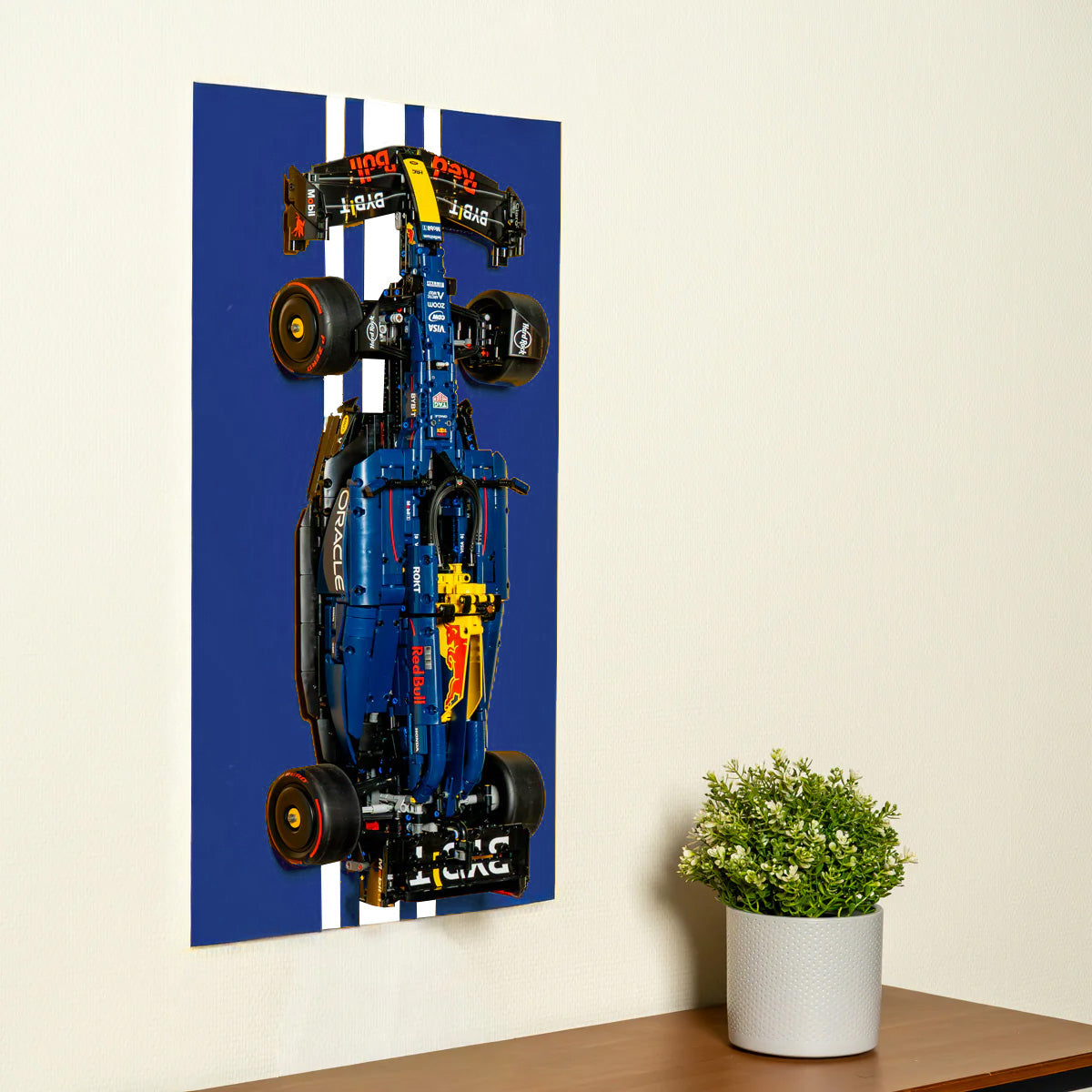 Display Frame voor LEGO 1:8 Oracle Red Bull Racing RB20 F1 | Plavi / Bijeli
