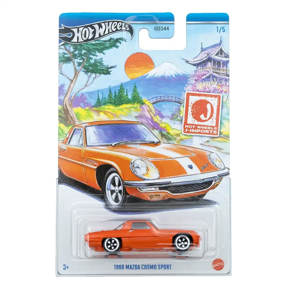 Hot Wheels Silver Series 1968 Mazda Cosmo Sport Narandžasti | J-Imports (1/5)