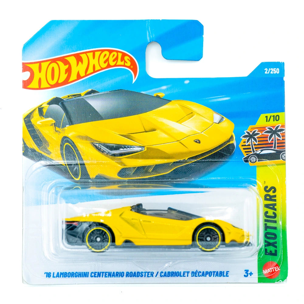 Hot Wheels '16 Lamborghini Centenario Roadster geel |